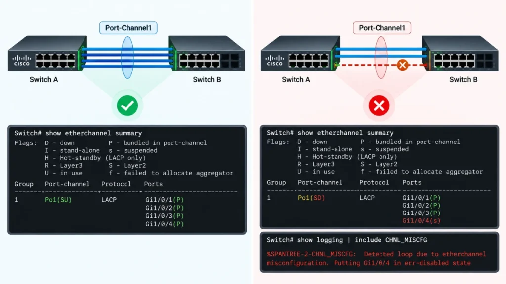 خطای Port-Channel Inconsistency یعنی چه؟